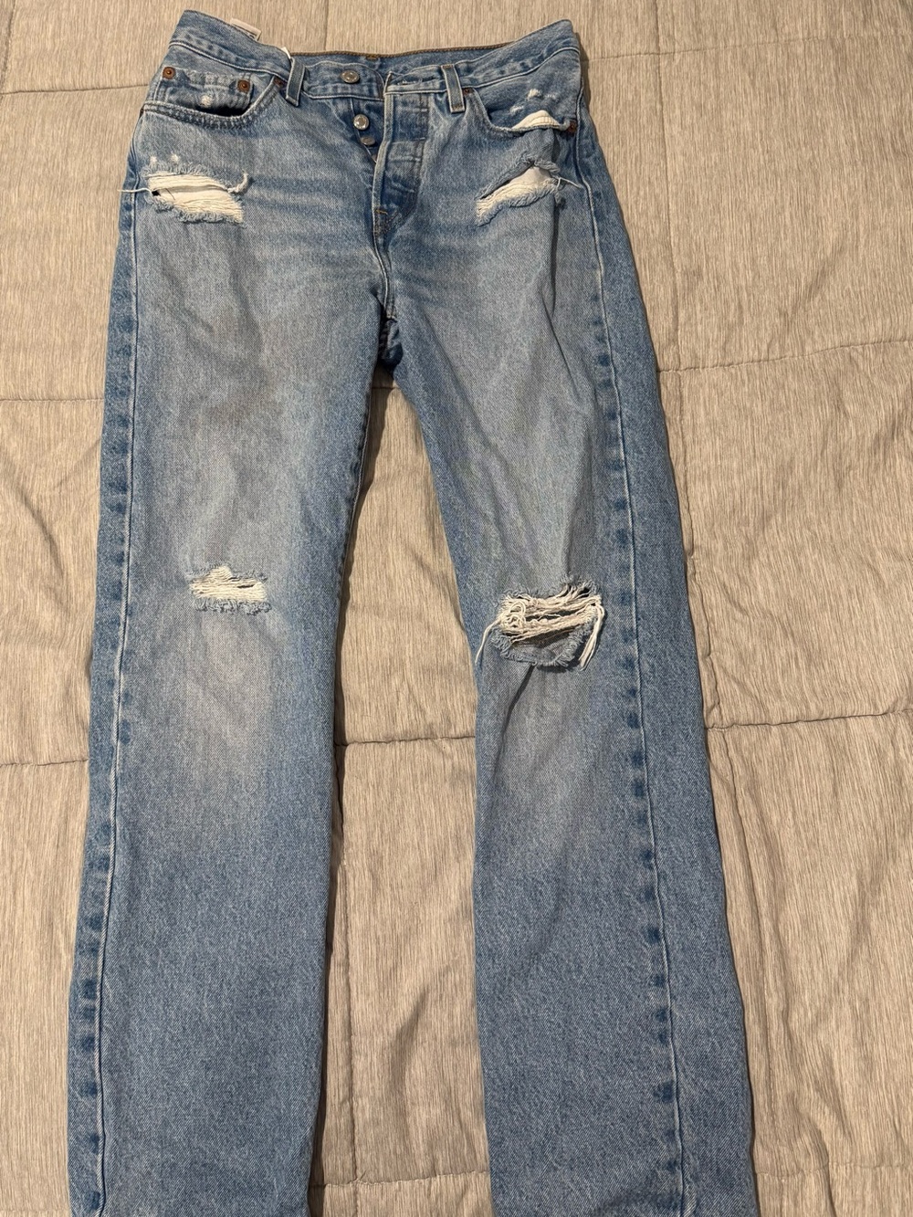 Levi's 501 Light Blue Denim Jeans